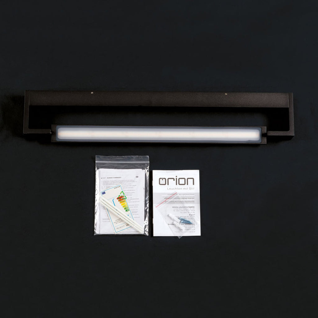 LED speillampe Marilyn svart matt 60 cm 18W IP44 lysdetalj