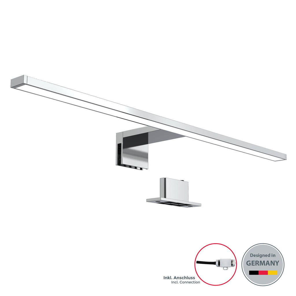 LED speillampe Mira krom høyde og bredde mål