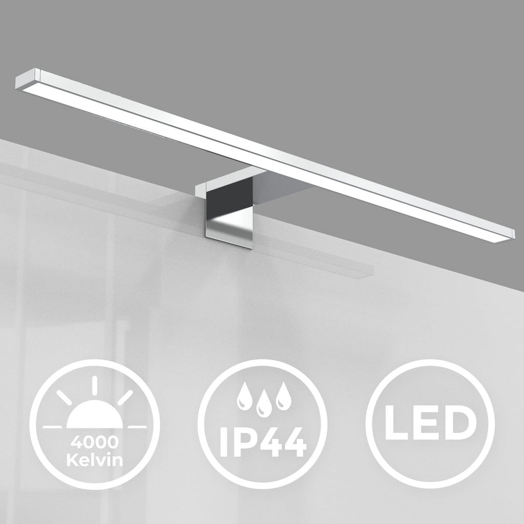 LED speillampe Mira krom pakning og tilbehør