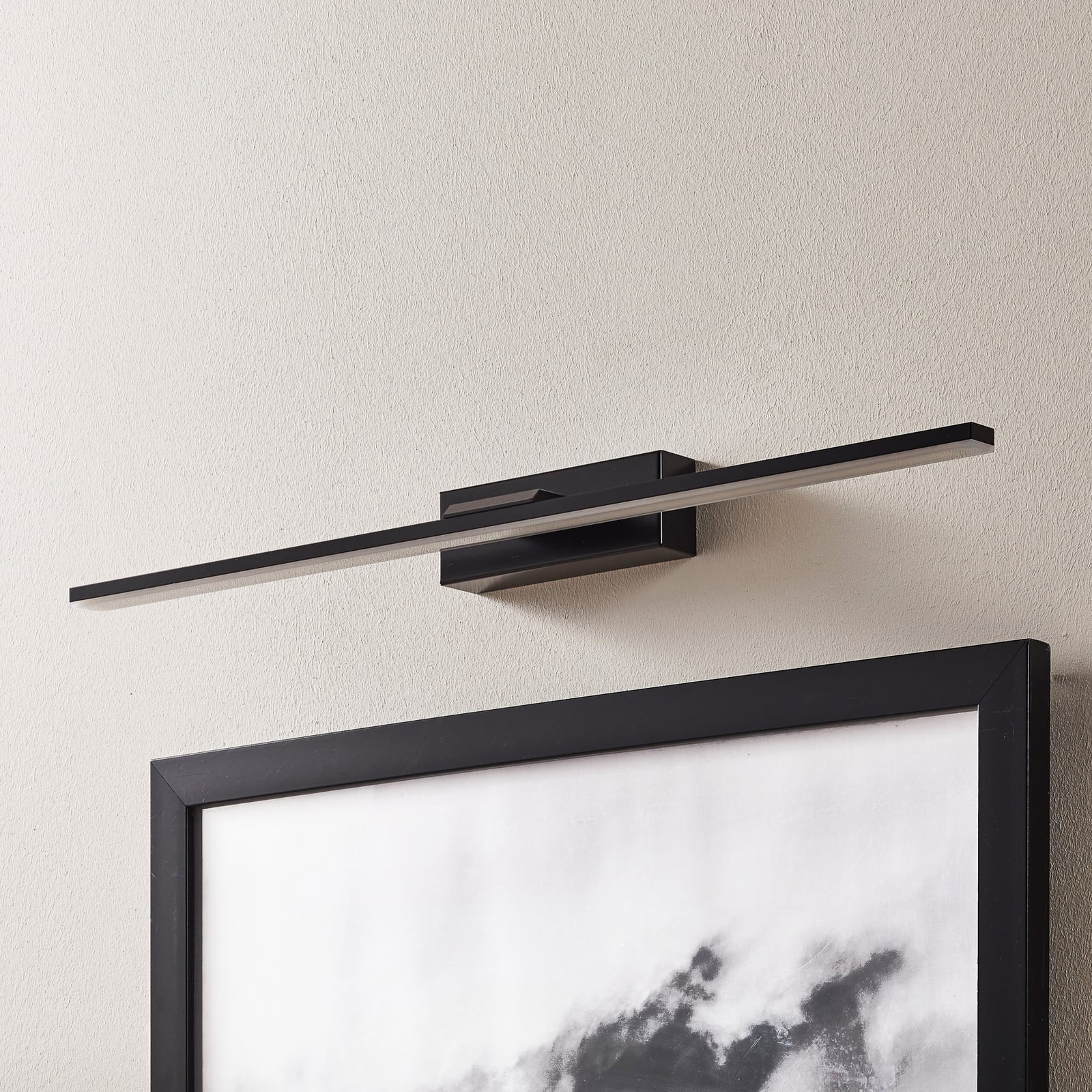 LED speillampe Miroir 60 cm svart 3000K varmhvit IP44 bakside