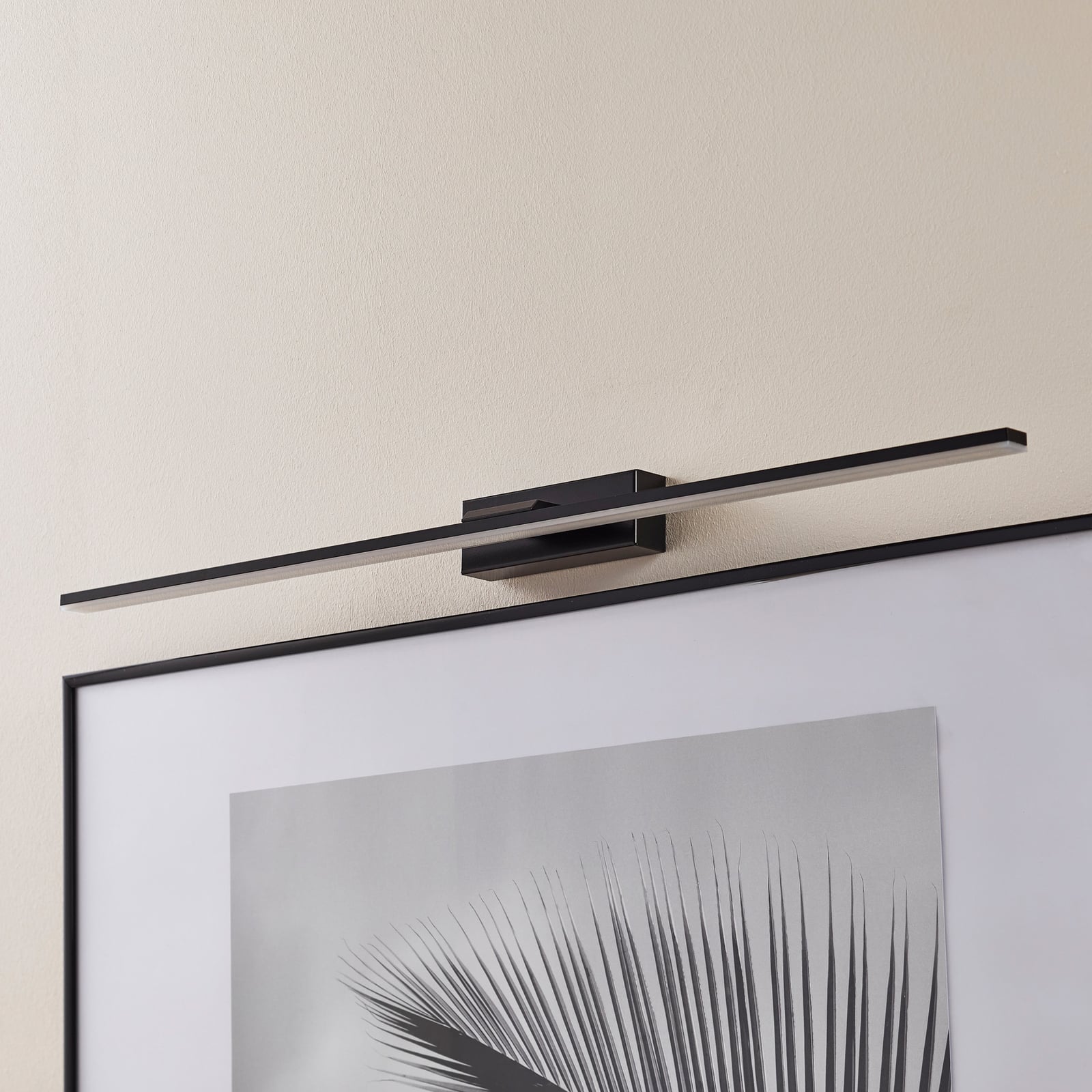 LED speillampe Miroir 80 cm svart 4000K bakside