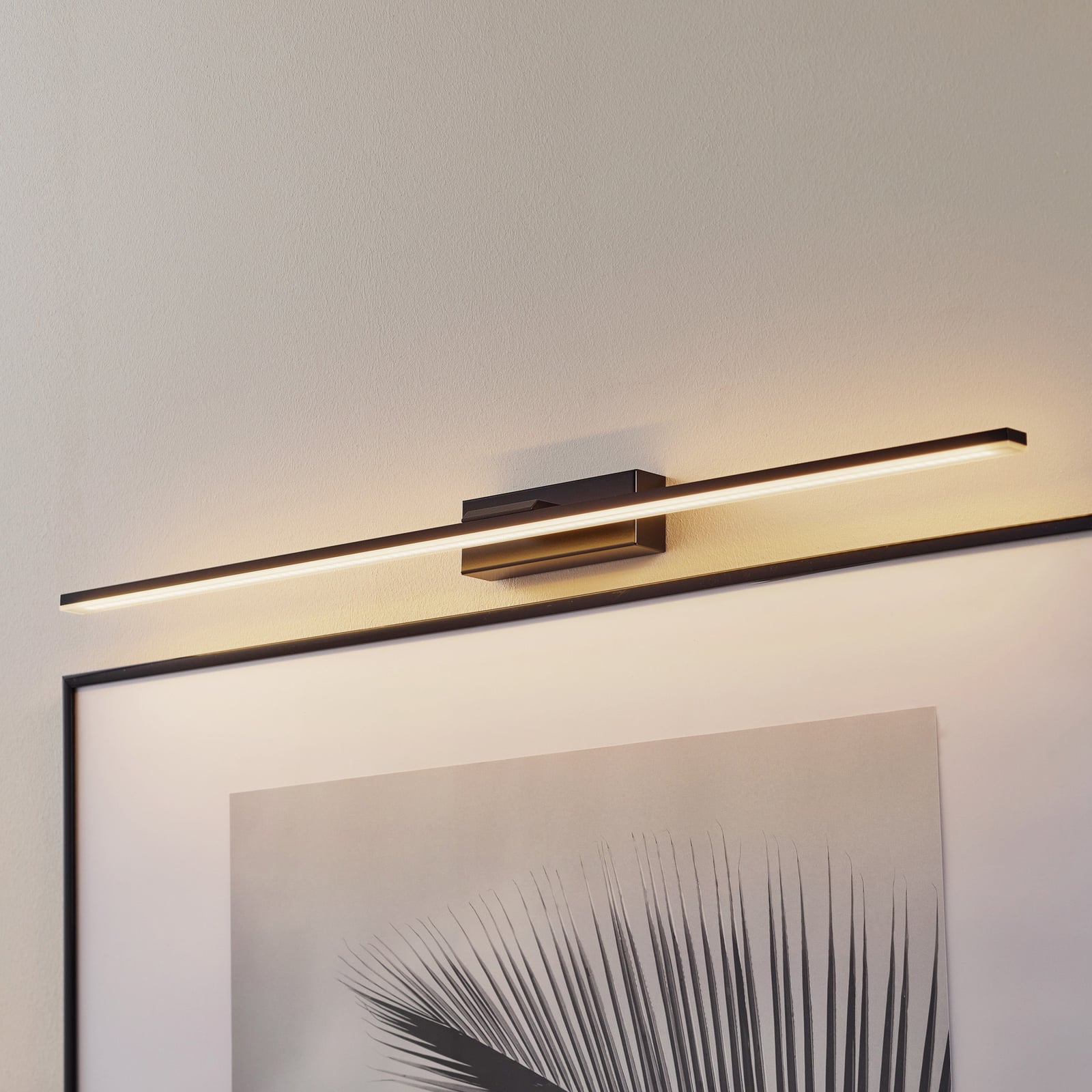 LED speillampe Miroir 80 cm svart 4000K front