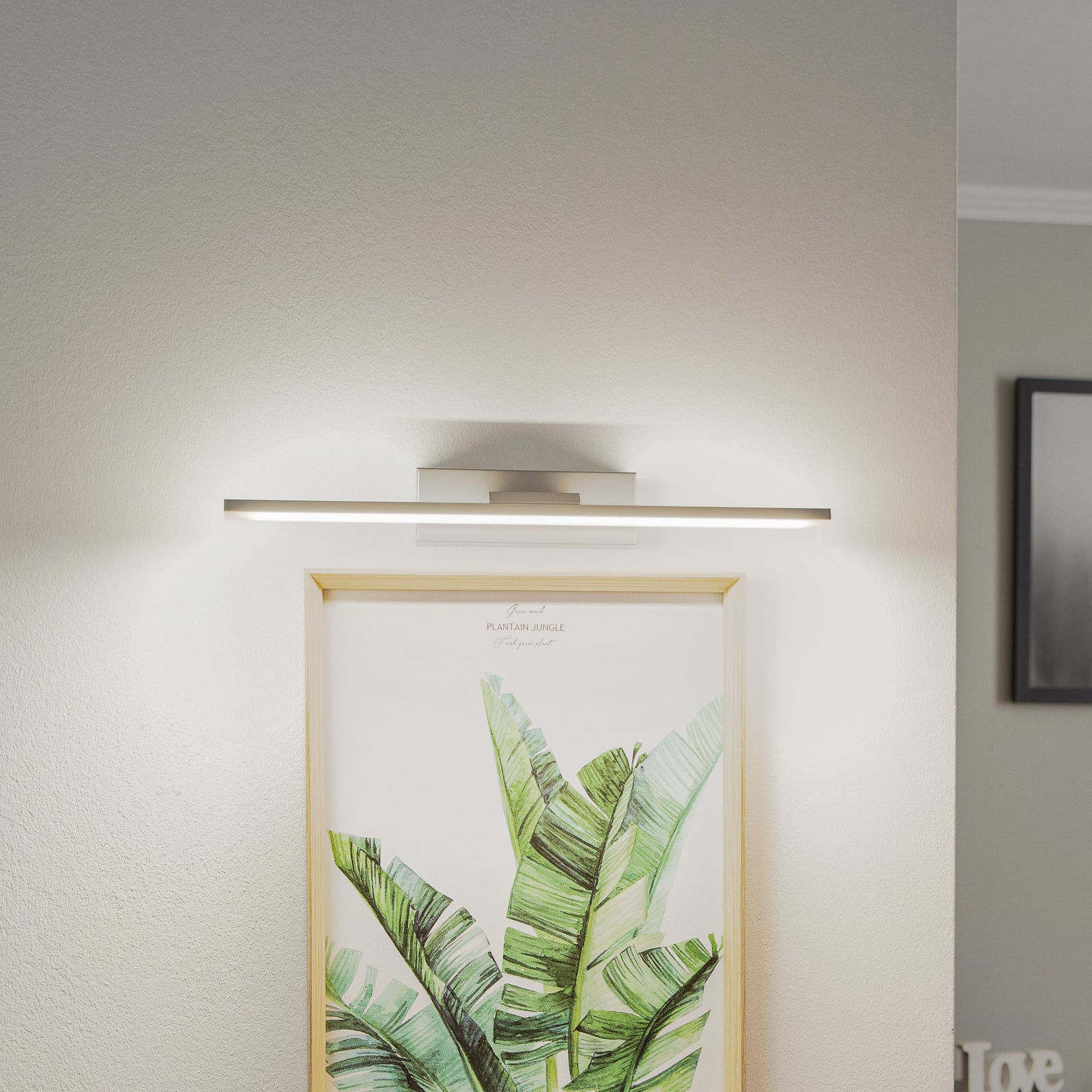 LED speillampe Miroir aluminium 40 cm 4000K IP44 forfra