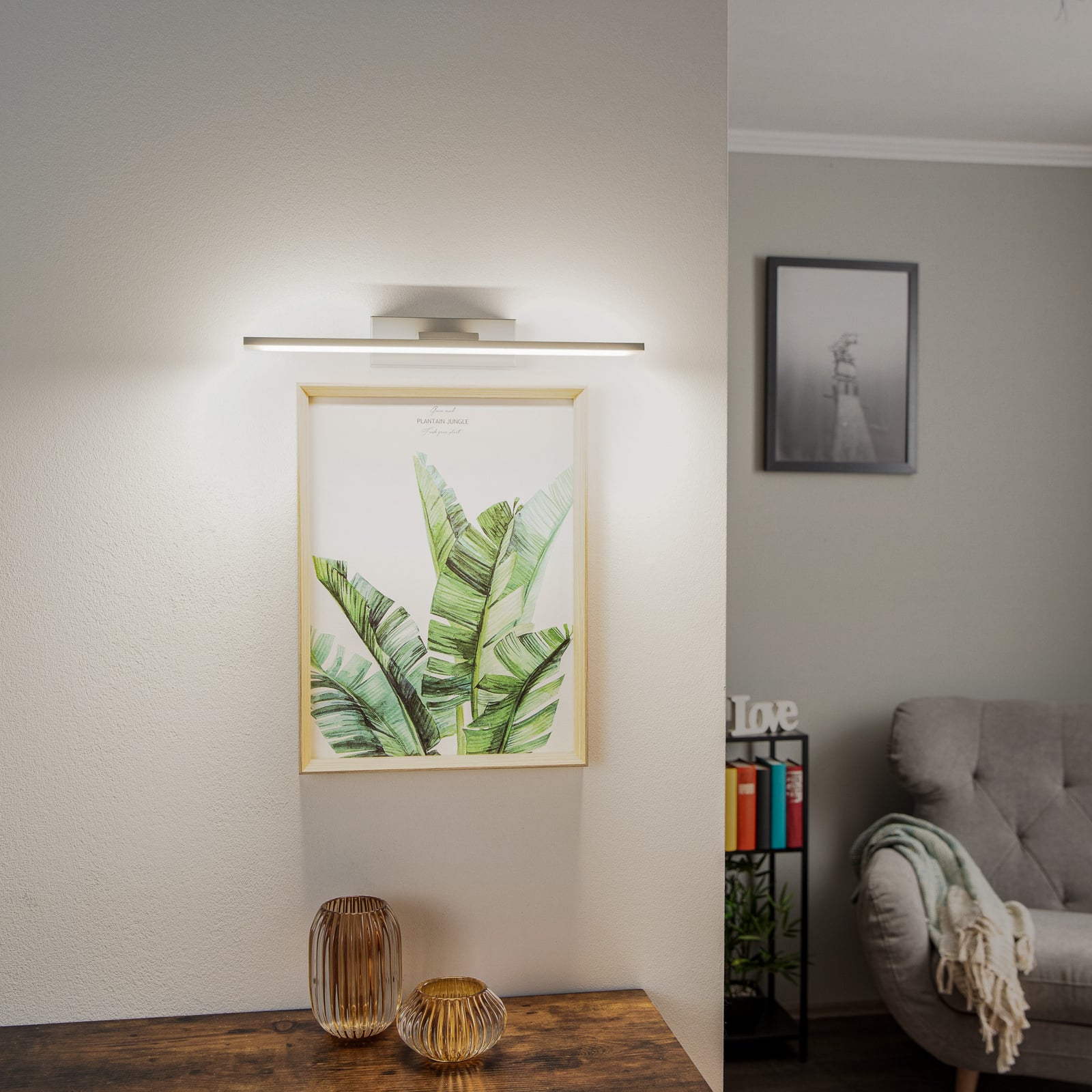 LED speillampe Miroir aluminium 40 cm 4000K IP44 bakside