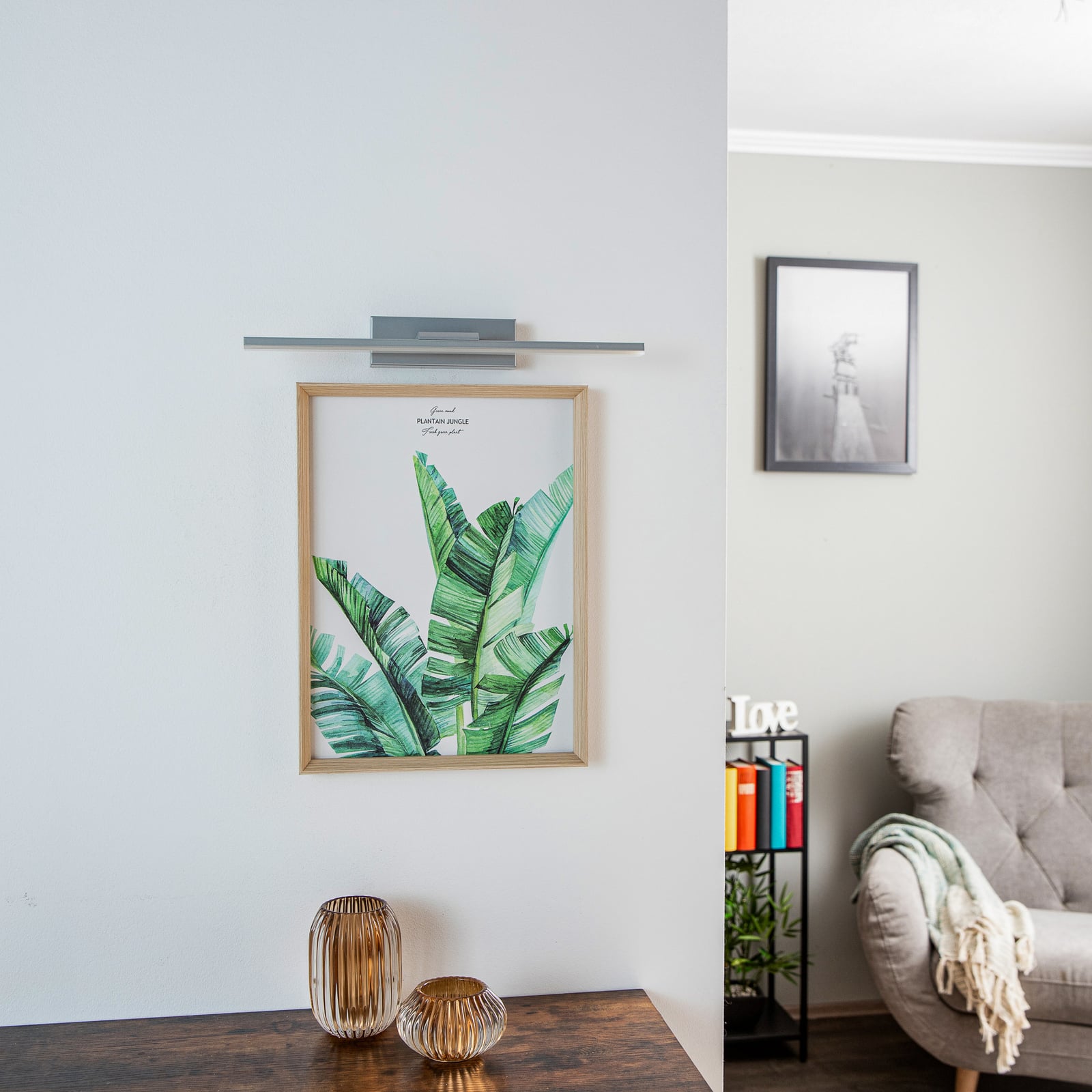 Detalj av LED speillampe Miroir aluminium 40 cm 4000K IP44