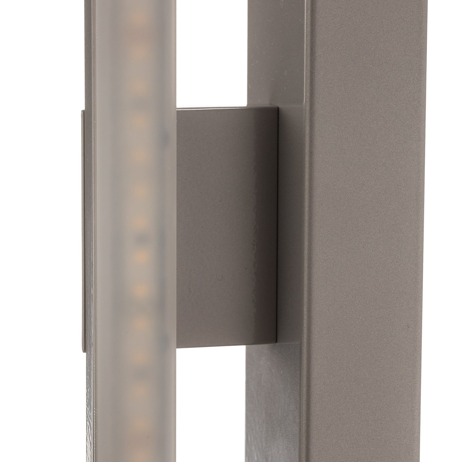 LED speillampe Miroir aluminium 40 cm 4000K IP44 sideprofil