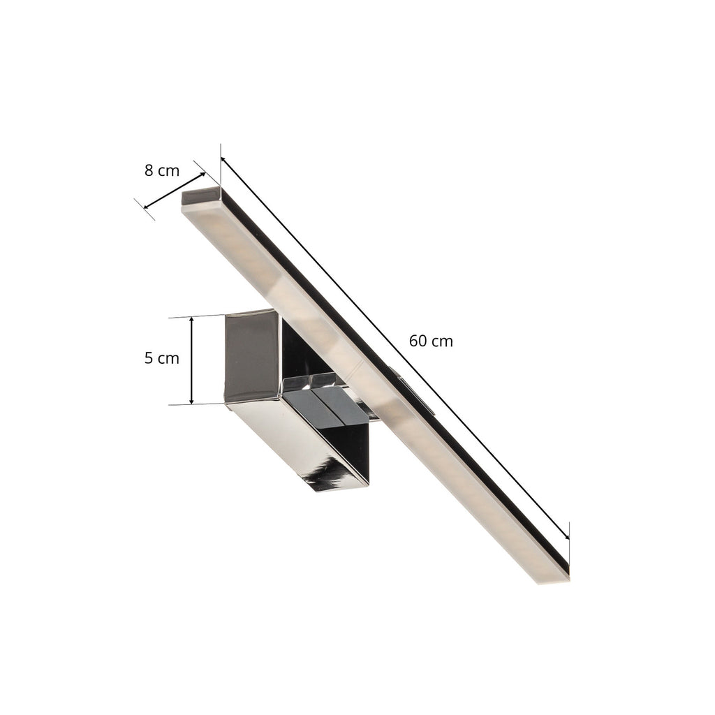LED speillampe Miroir krom 60 cm 4000K IP44 miljøbilde på bad