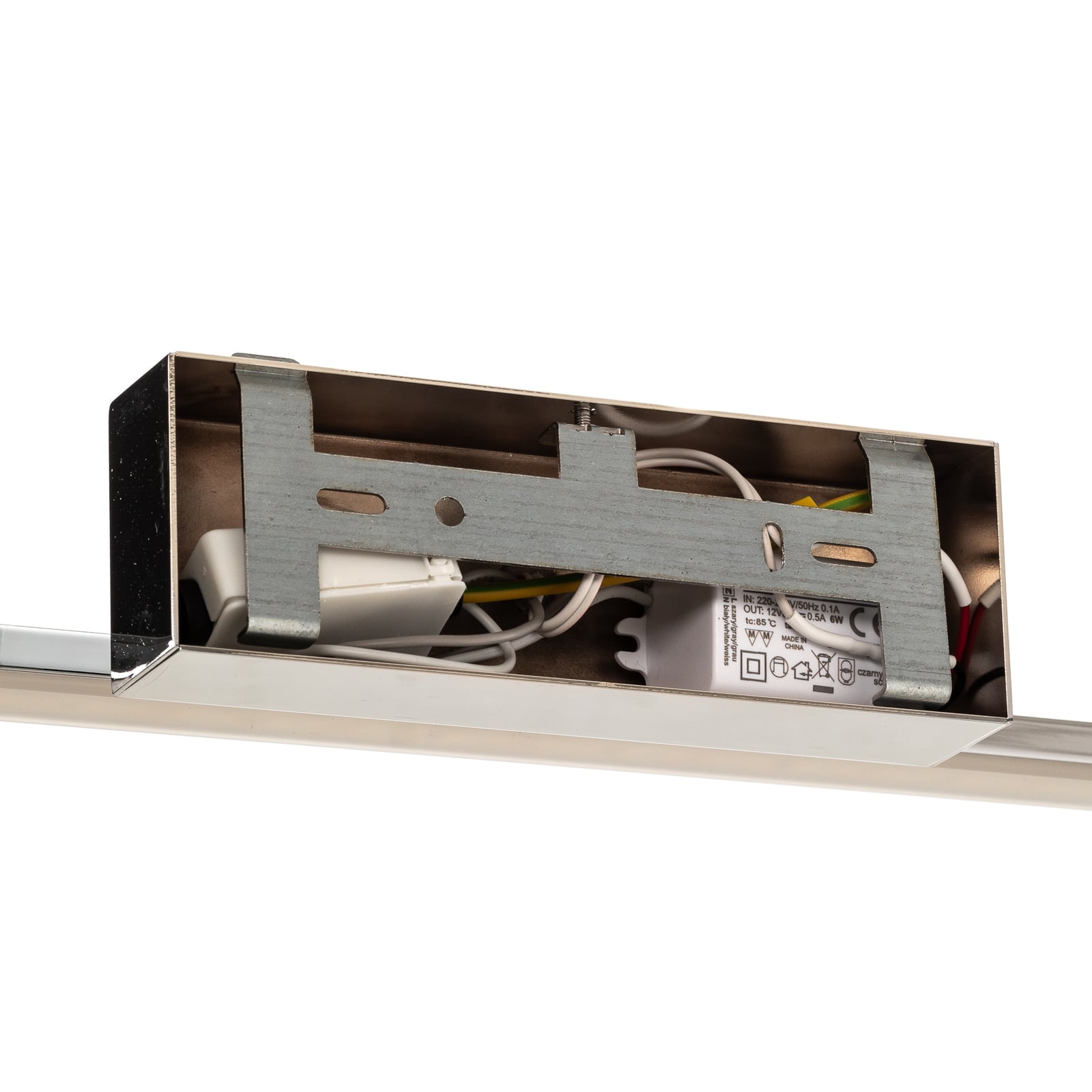 LED speillampe Miroir krom 60 cm 4000K IP44 lysfordeling