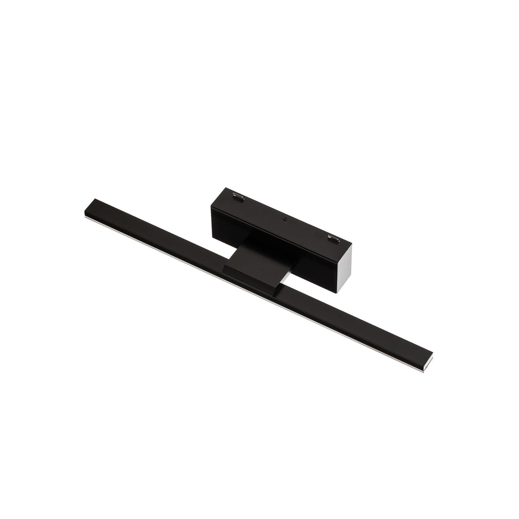 LED speillampe Miroir svart 40 cm 4000K IP44 montert på vegg