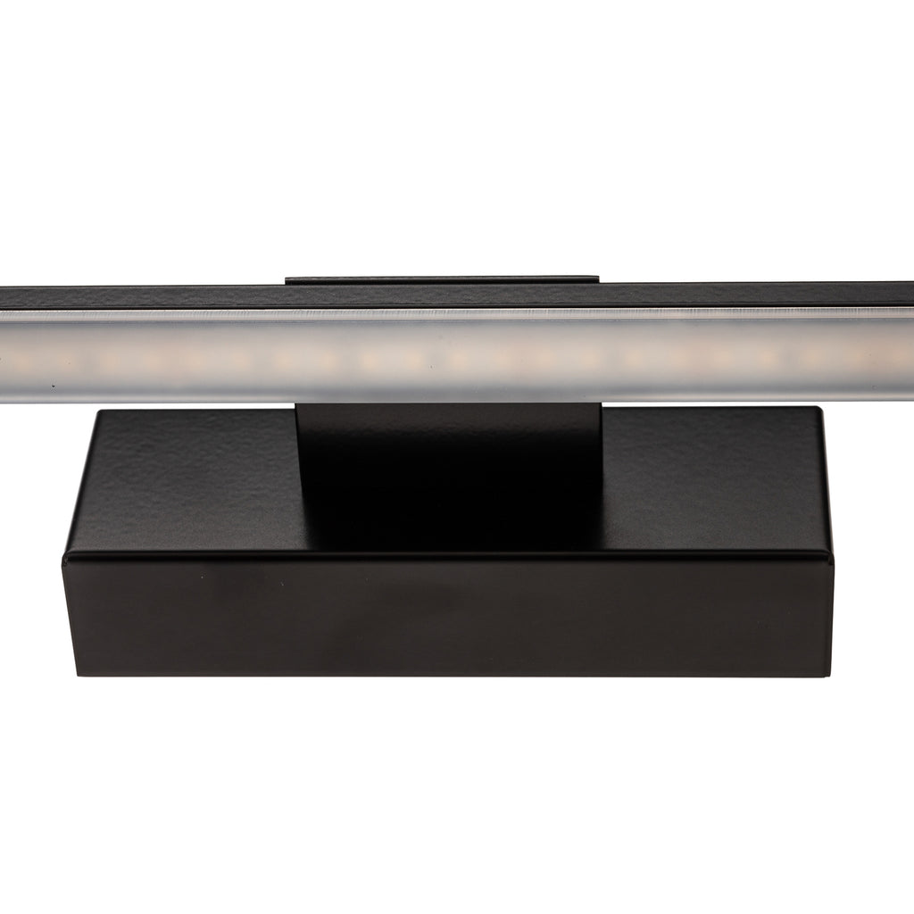 LED speillampe Miroir svart 40 cm 6,5W IP44 3000K nærbilde av LED-lys