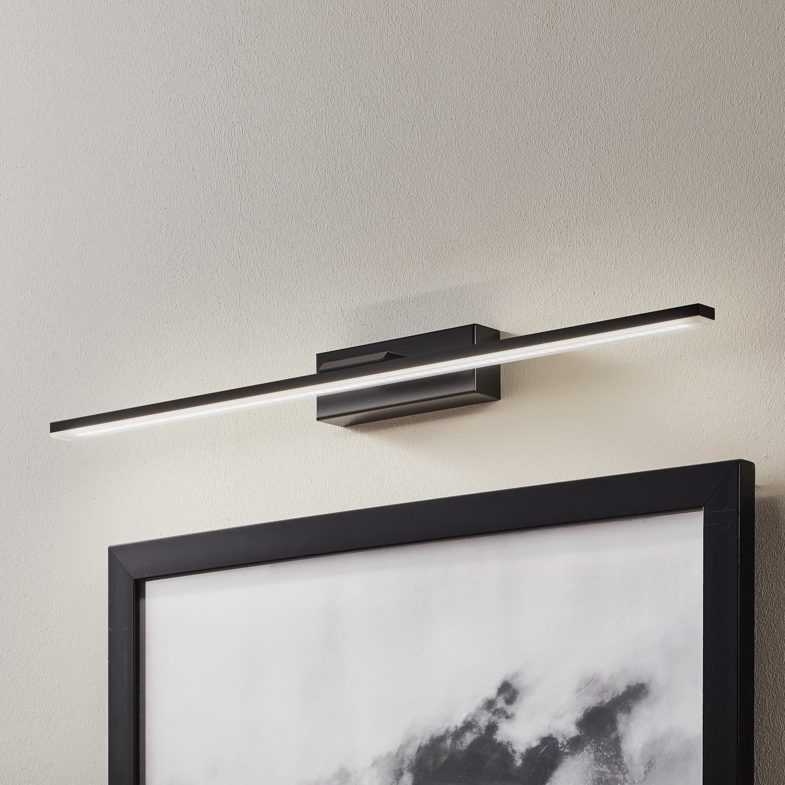 LED speillampe Miroir svart 60 cm 4000K IP44 forfra