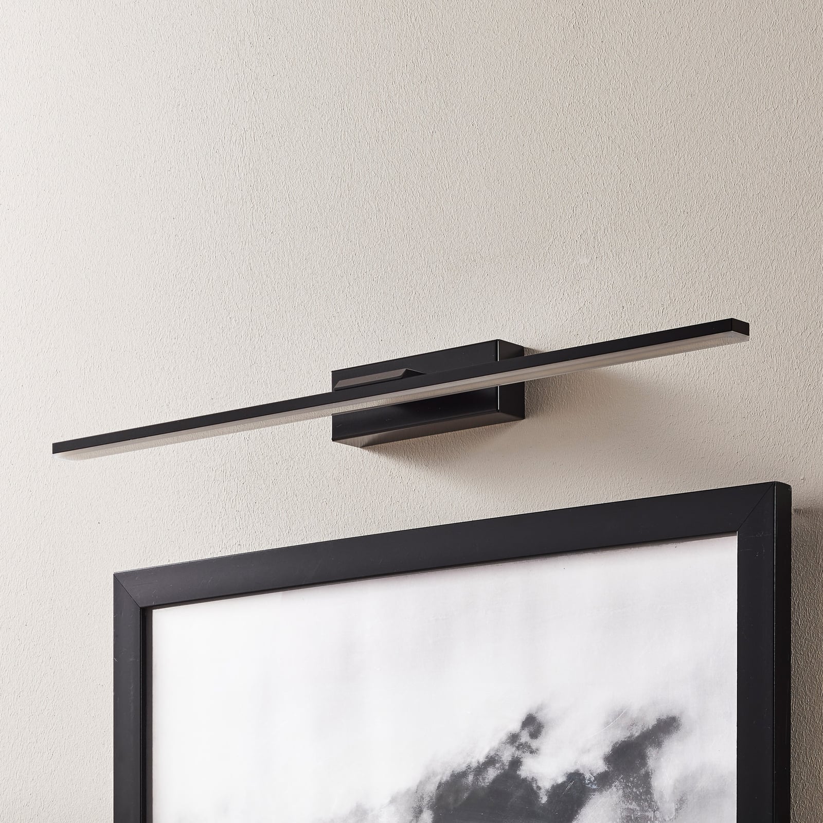Bakside av LED speillampe Miroir svart 60 cm 4000K IP44