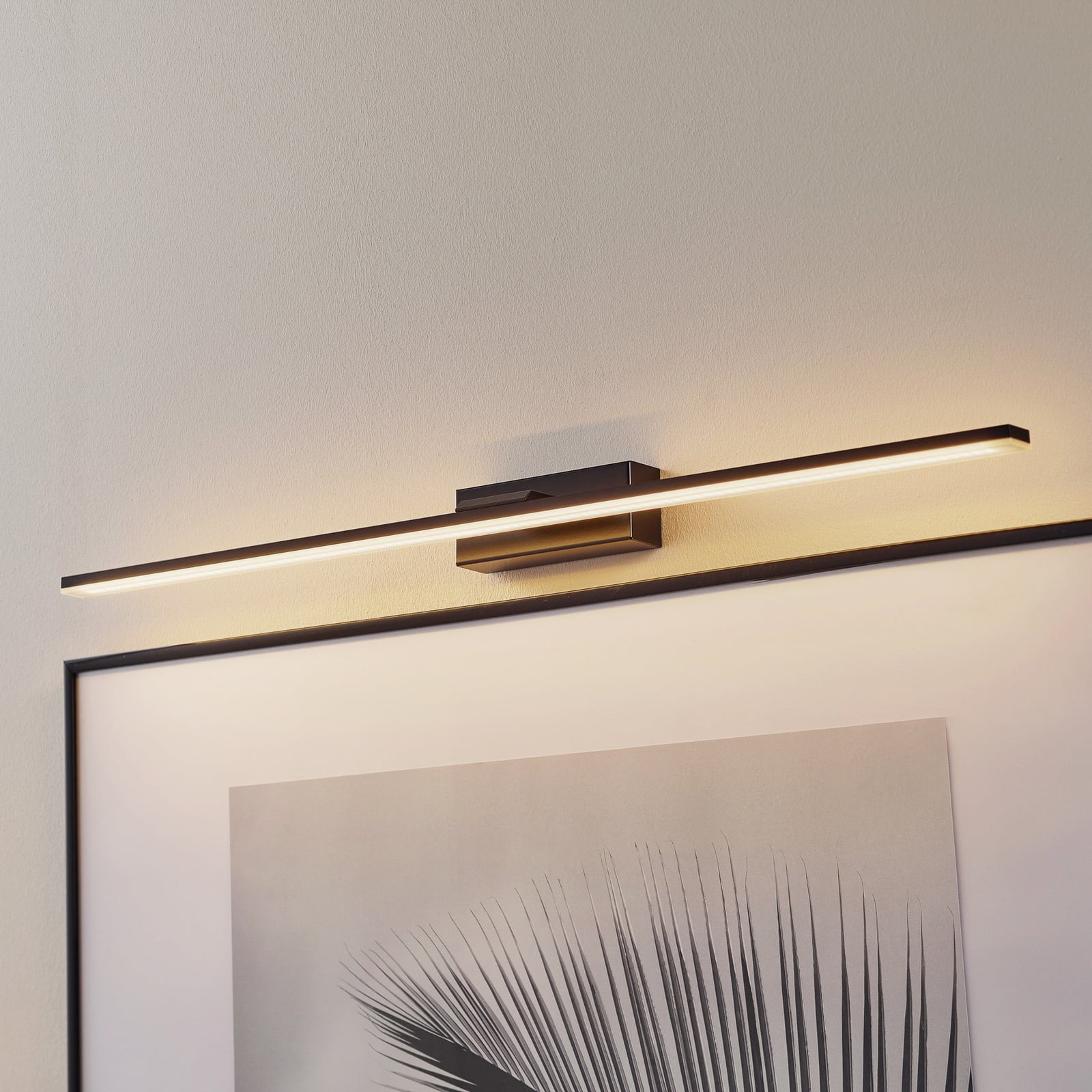 LED speillampe Miroir svart 80 cm forfra