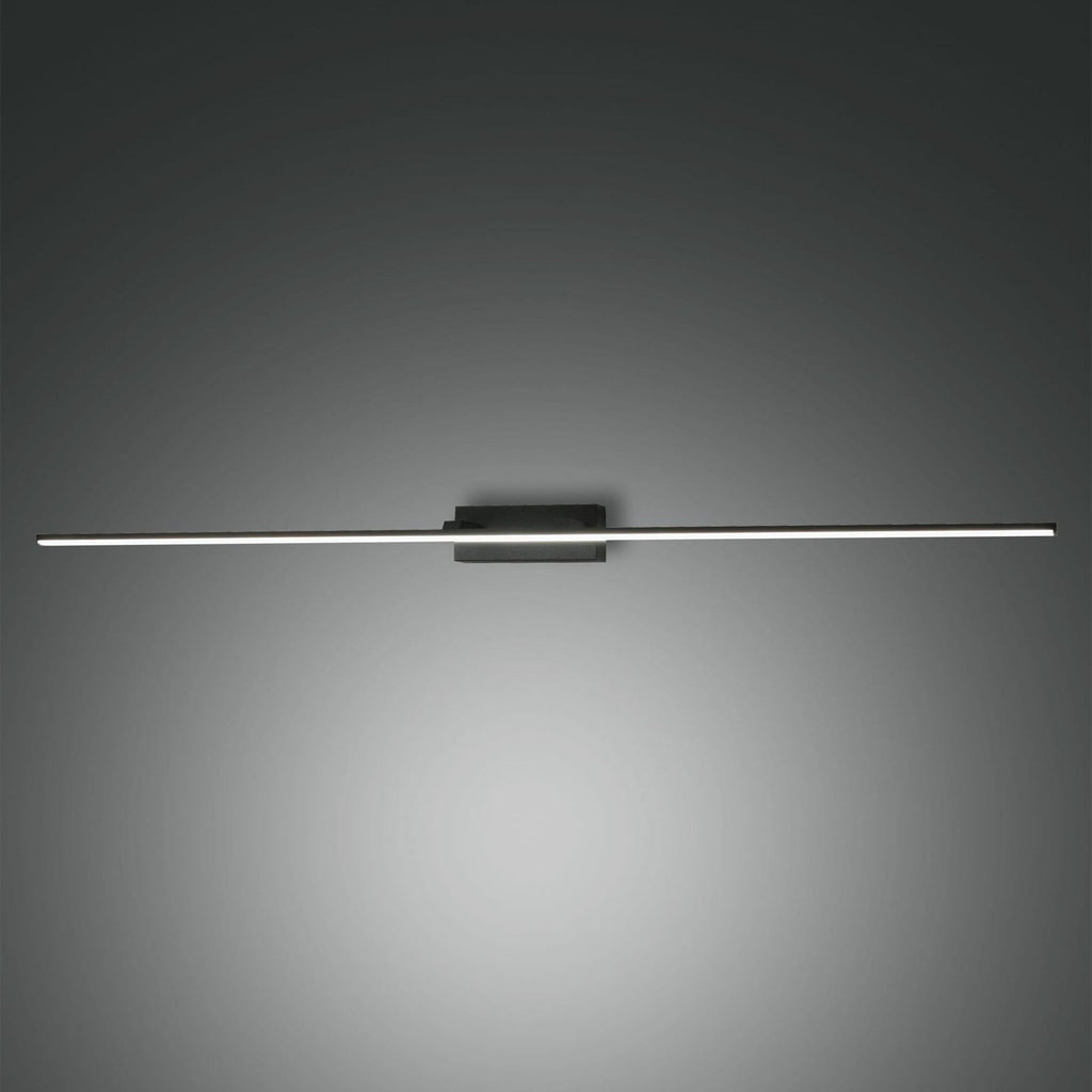 LED speillampe Nala svart metall 110 cm bakside med veggfeste