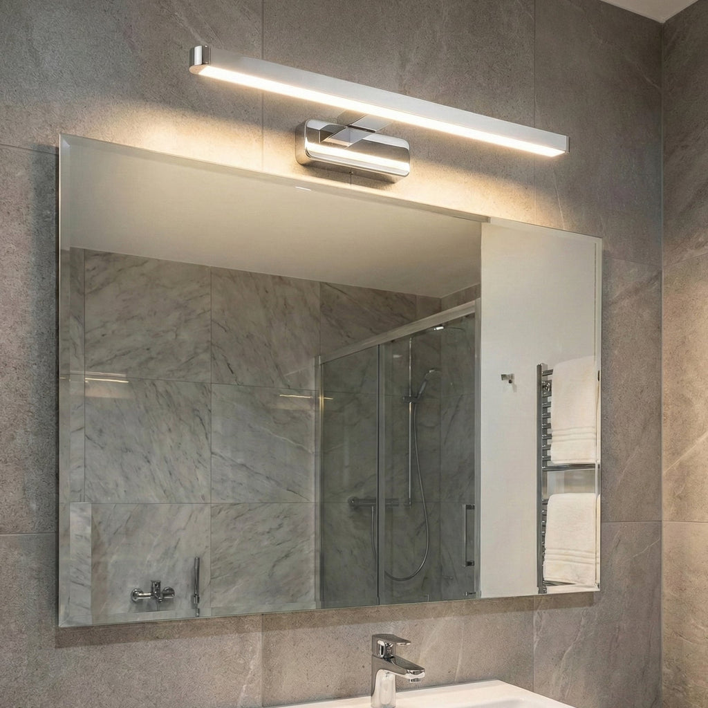 LED speillampe ORBIS DISC BAR krom bakside