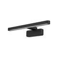 LED speillampe ORBIS DISC BAR svart 40 cm IP44 forfra