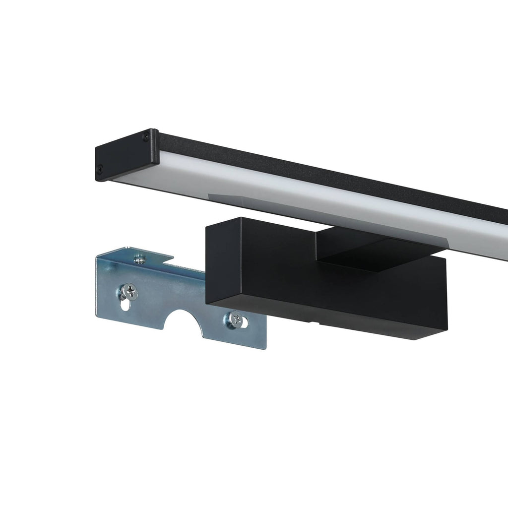LED speillampe Pandella 1 svart aluminium 40 cm detalj av IP44-merking