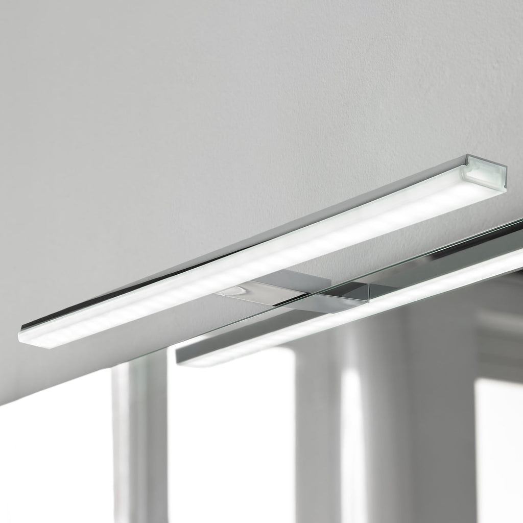 LED speillampe Pandora krom 60,8 cm 12W IP44 forfra