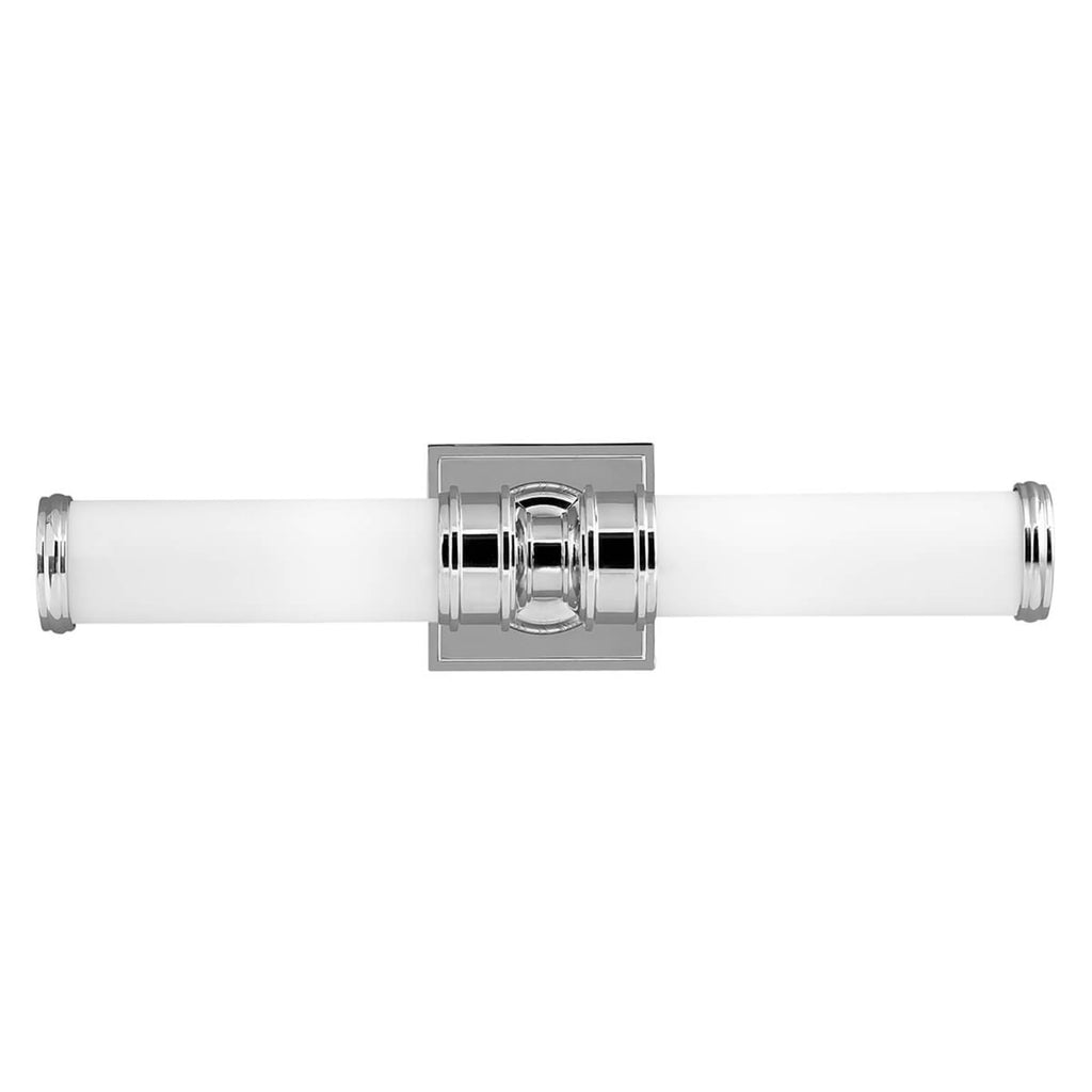 LED speillampe Payne 2-lys krom dimbar G9 IP44 montert på bad