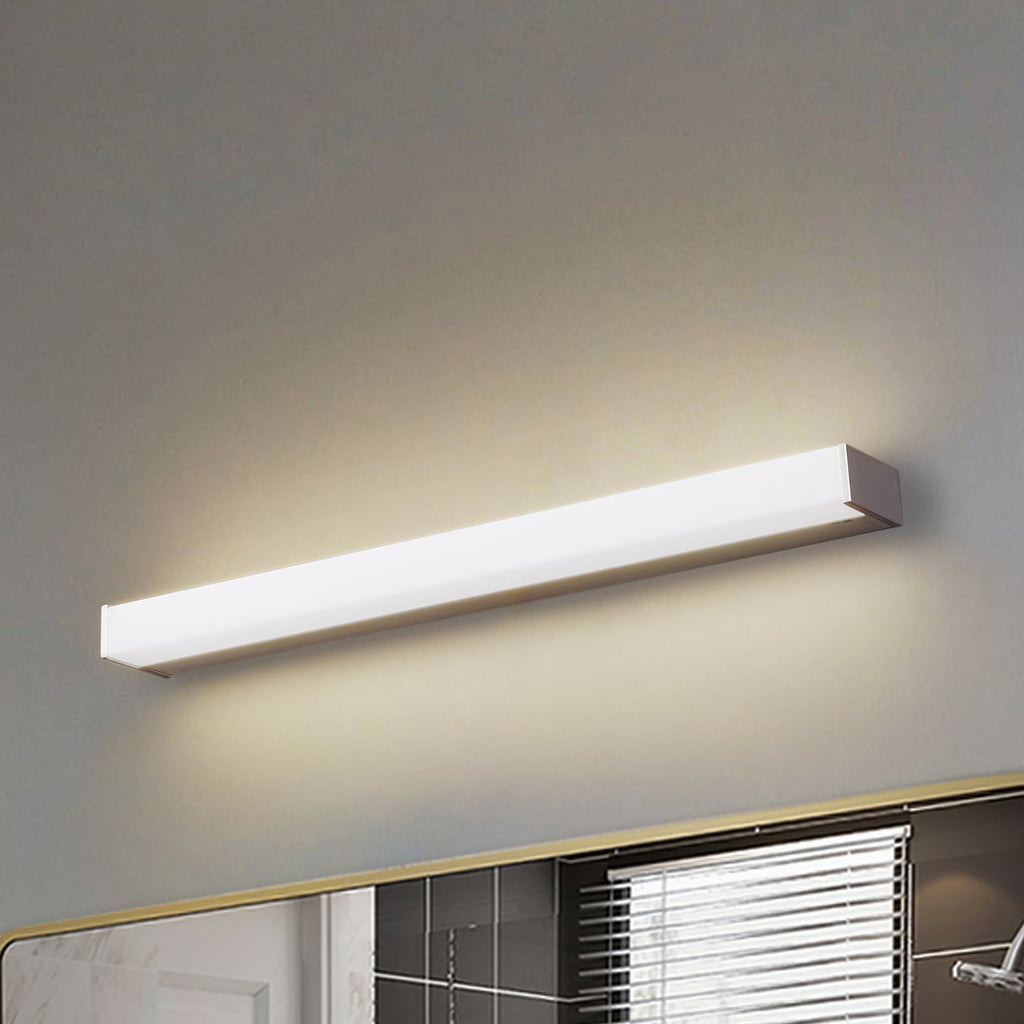 LED speillampe Philippa kantet aluminium 59 cm IP44 forfra