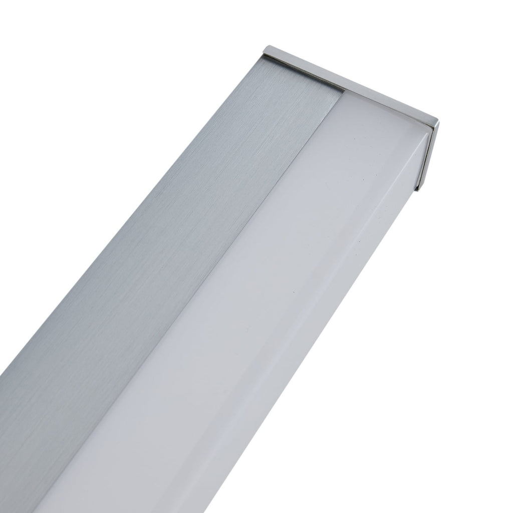 LED speillampe Philippa kantet aluminium 59 cm IP44 sideprofil