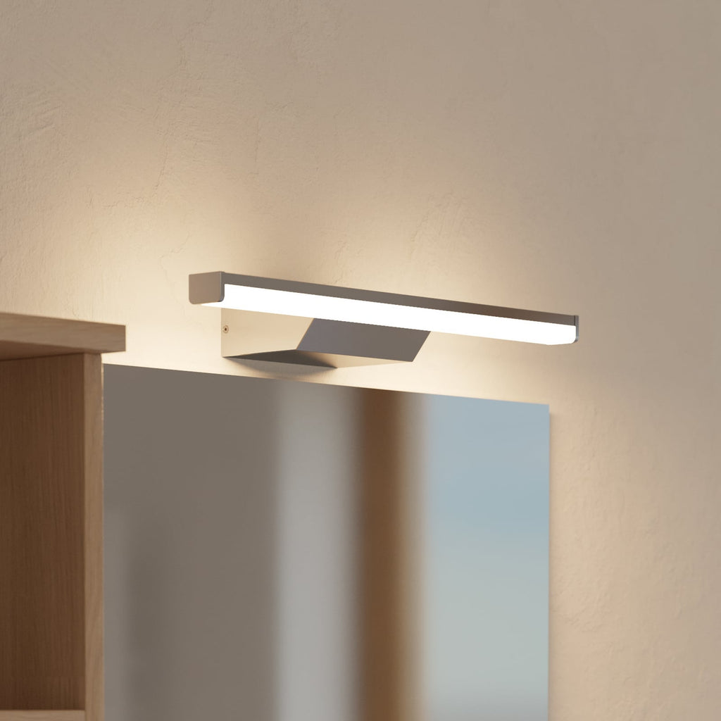 LED speillampe Regello-Z dimbar CCT IP44 60 cm grå forfra