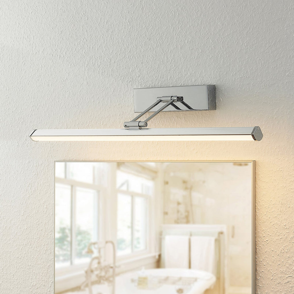 LED speillampe Sanya krom montert over speil