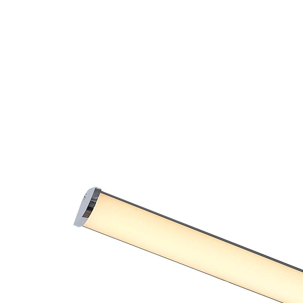 LED speillampe Sanya krom sideprofil
