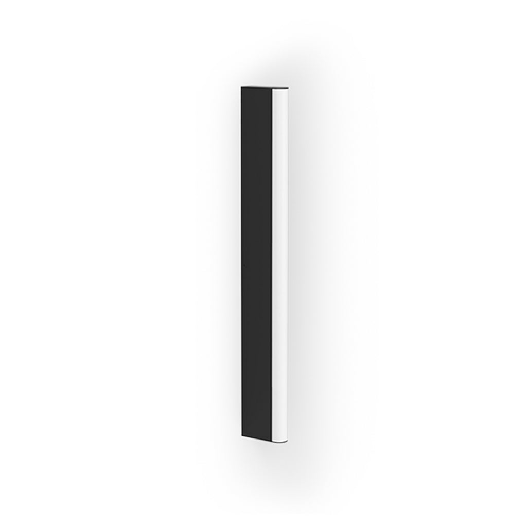 Detaljbilde av LED speillampe Slat svart dimbar IP44 60 cm