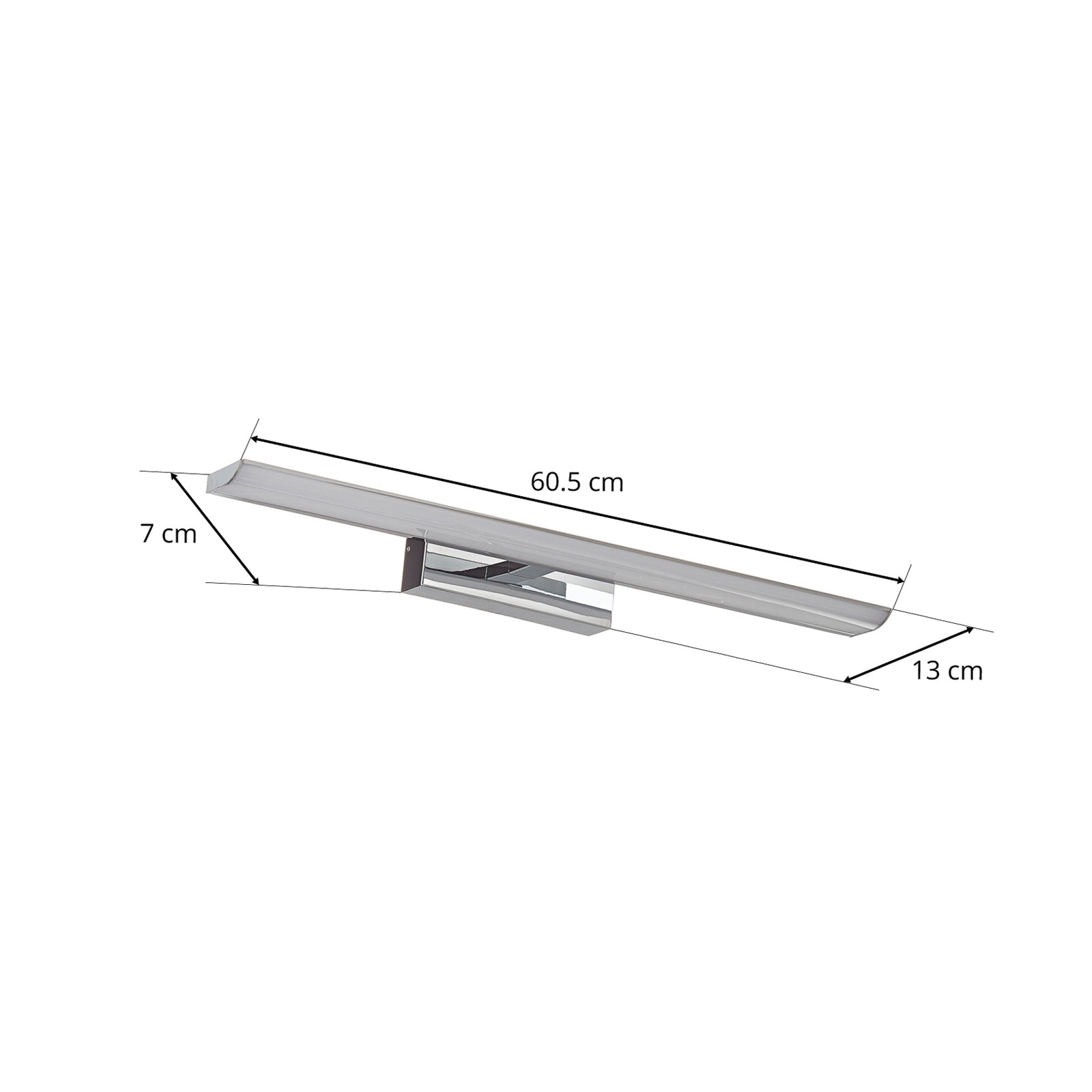 LED speillampe Tabiano-C dimbar RGB CCT IP44 appstyring