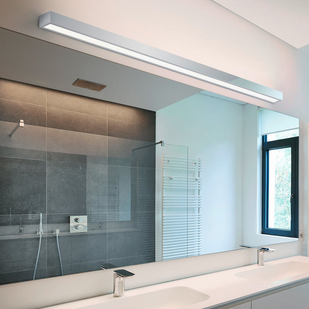 LED speillampe Theia krom 120 cm 30W IP44 detalj