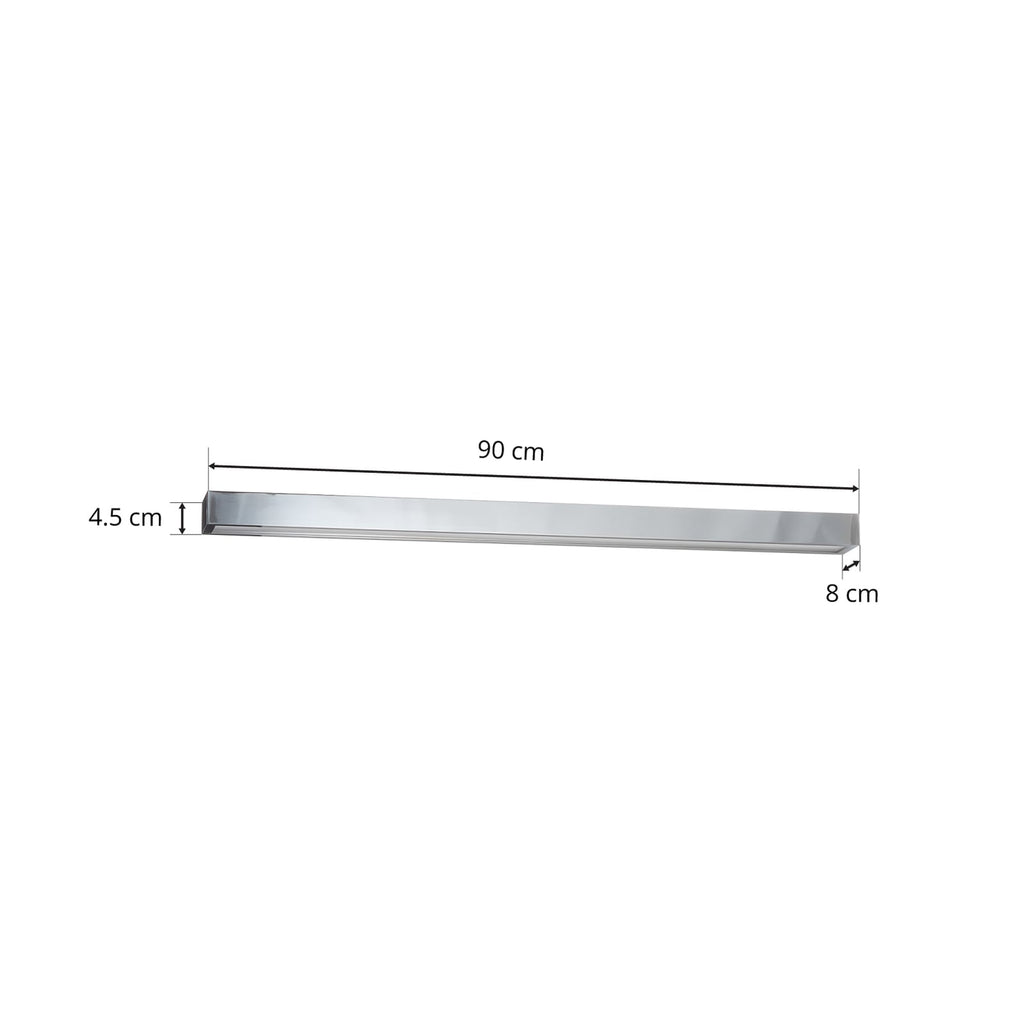 LED speillampe Theia krom sideprofil