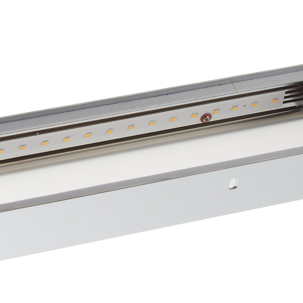 LED speillampe Theia krom lyser opp speil