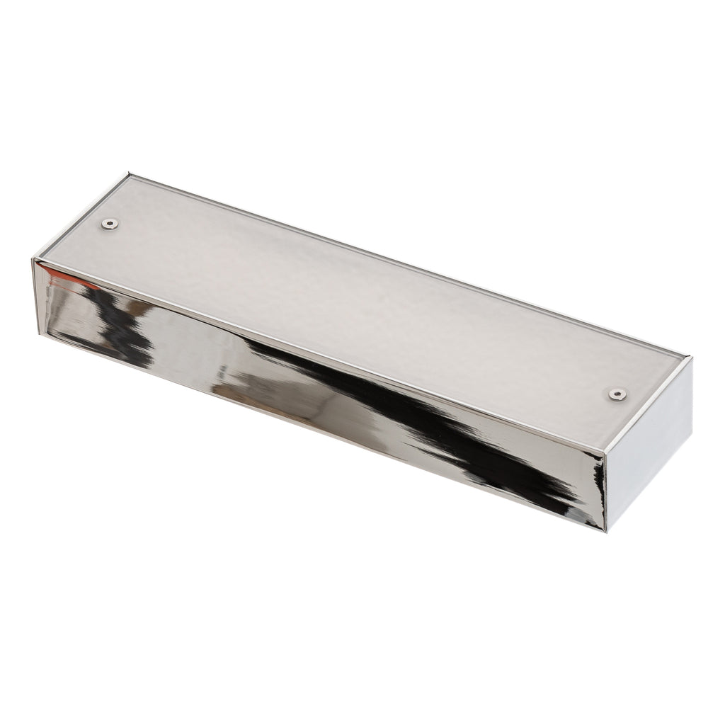 LED speillampe Theia krom detaljbilde av glass og metall
