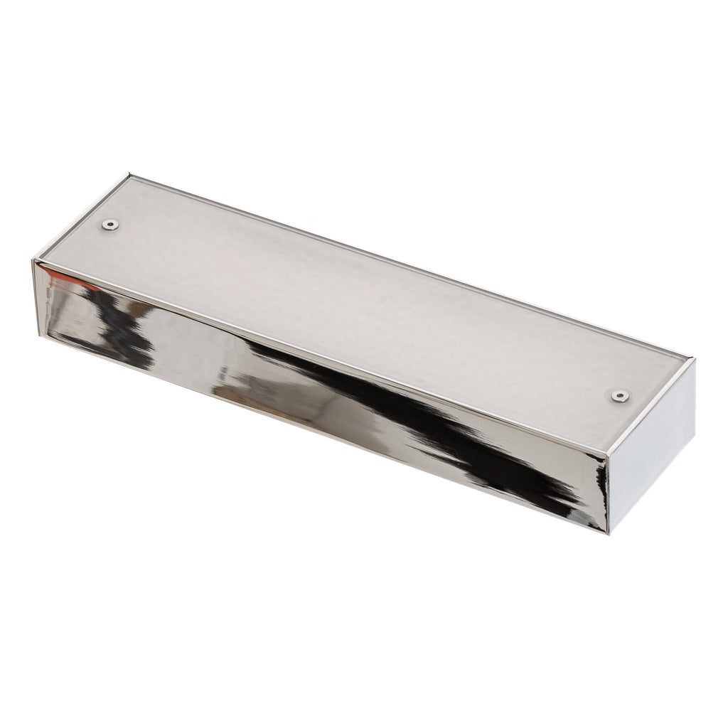 LED speillampe Theia krom detaljbilde av glass og metall