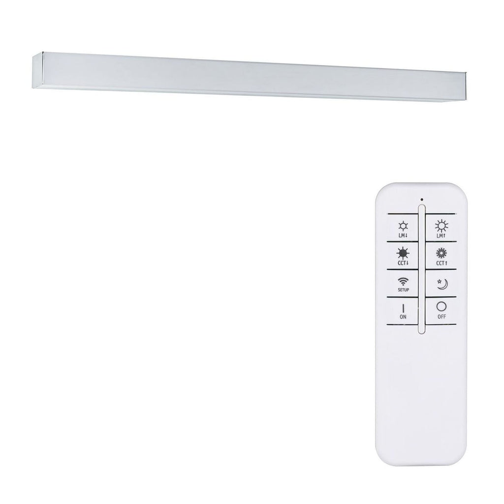 LED speillampe Tova dimbar 60 cm IP44 med fjernkontroll lysstyrke