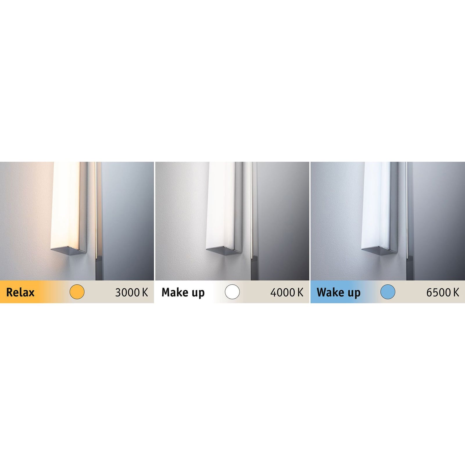 LED speillampe Tova dimbar 60 cm IP44 med fjernkontroll fjernkontroll