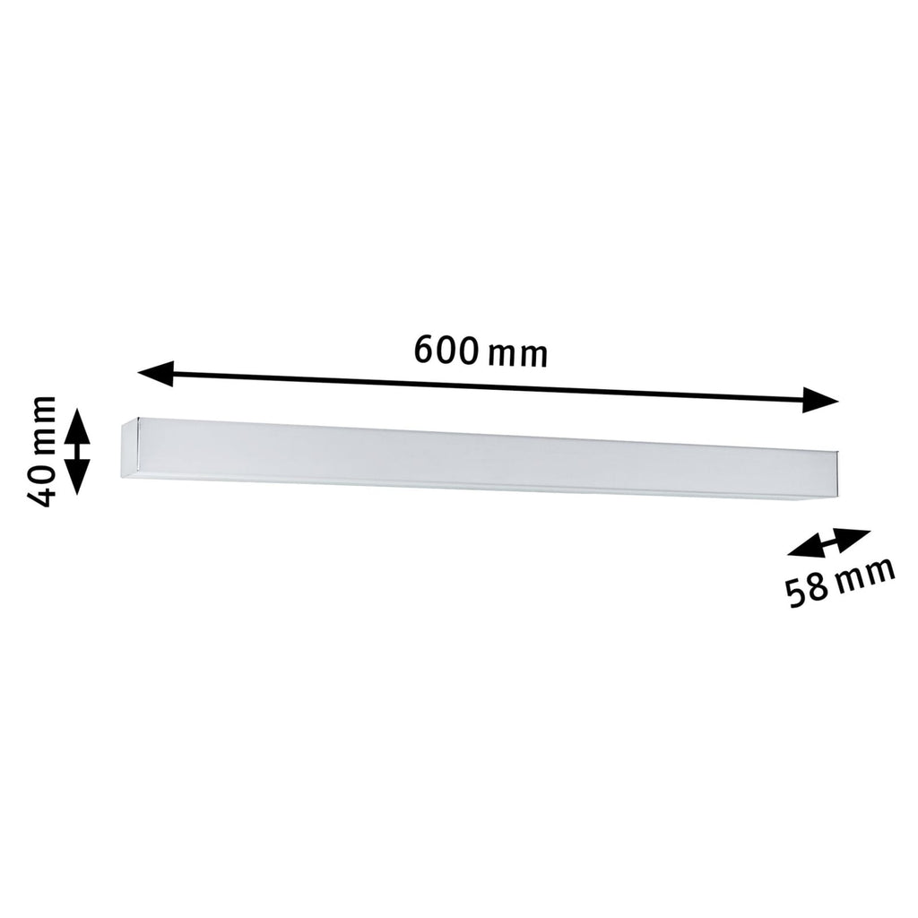 LED speillampe Tova dimbar 60 cm IP44 med fjernkontroll lysfargevalg