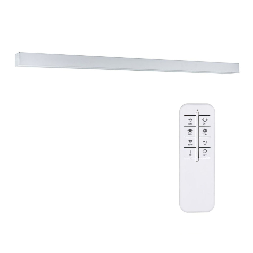 LED speillampe Tova dimbar CCT 90 cm IP44 med fjernkontroll lysmodus