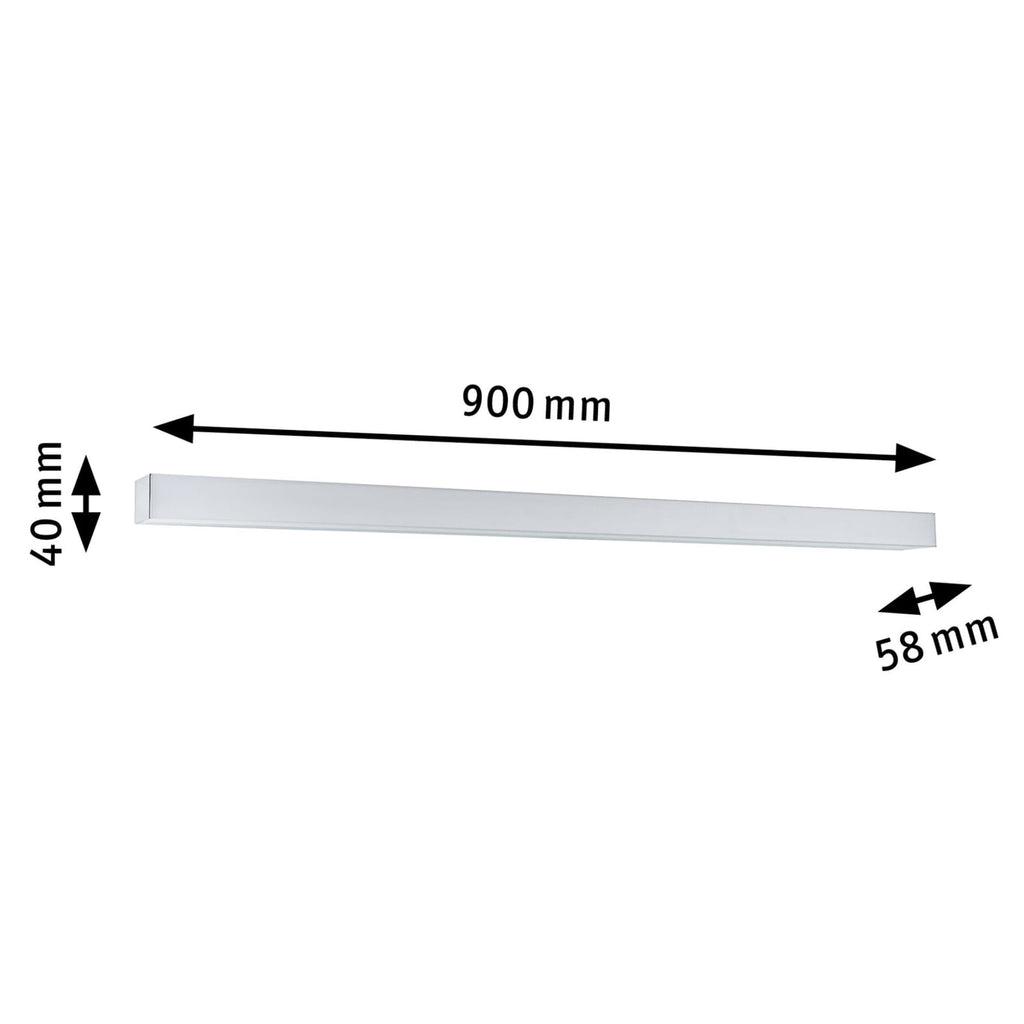 LED speillampe Tova dimbar CCT 90 cm IP44 med fjernkontroll med monteringsdetalj