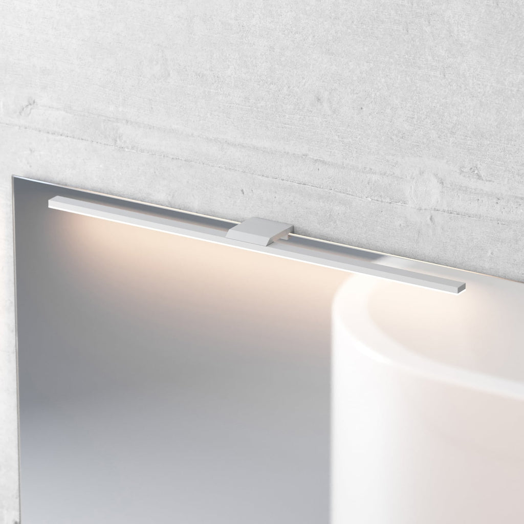 LED speillampe Triga hvit aluminium 60 cm 4000K IP44 bakside