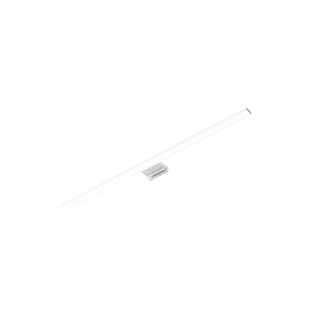 LED speillampe Triga hvit aluminium 60 cm 4000K IP44 montert på baderomsspeil