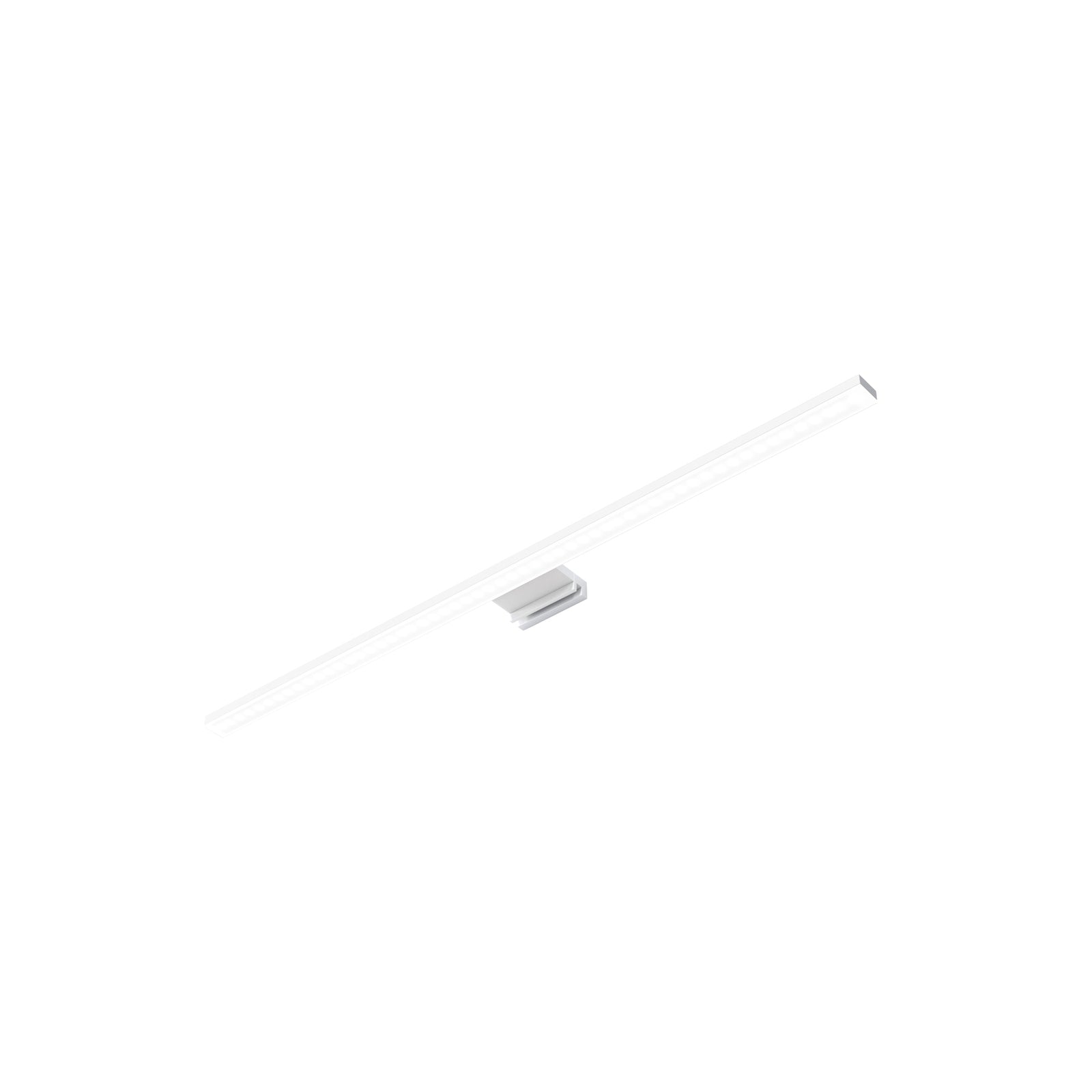 LED speillampe Triga hvit aluminium 60 cm 4000K IP44 montert på baderomsspeil