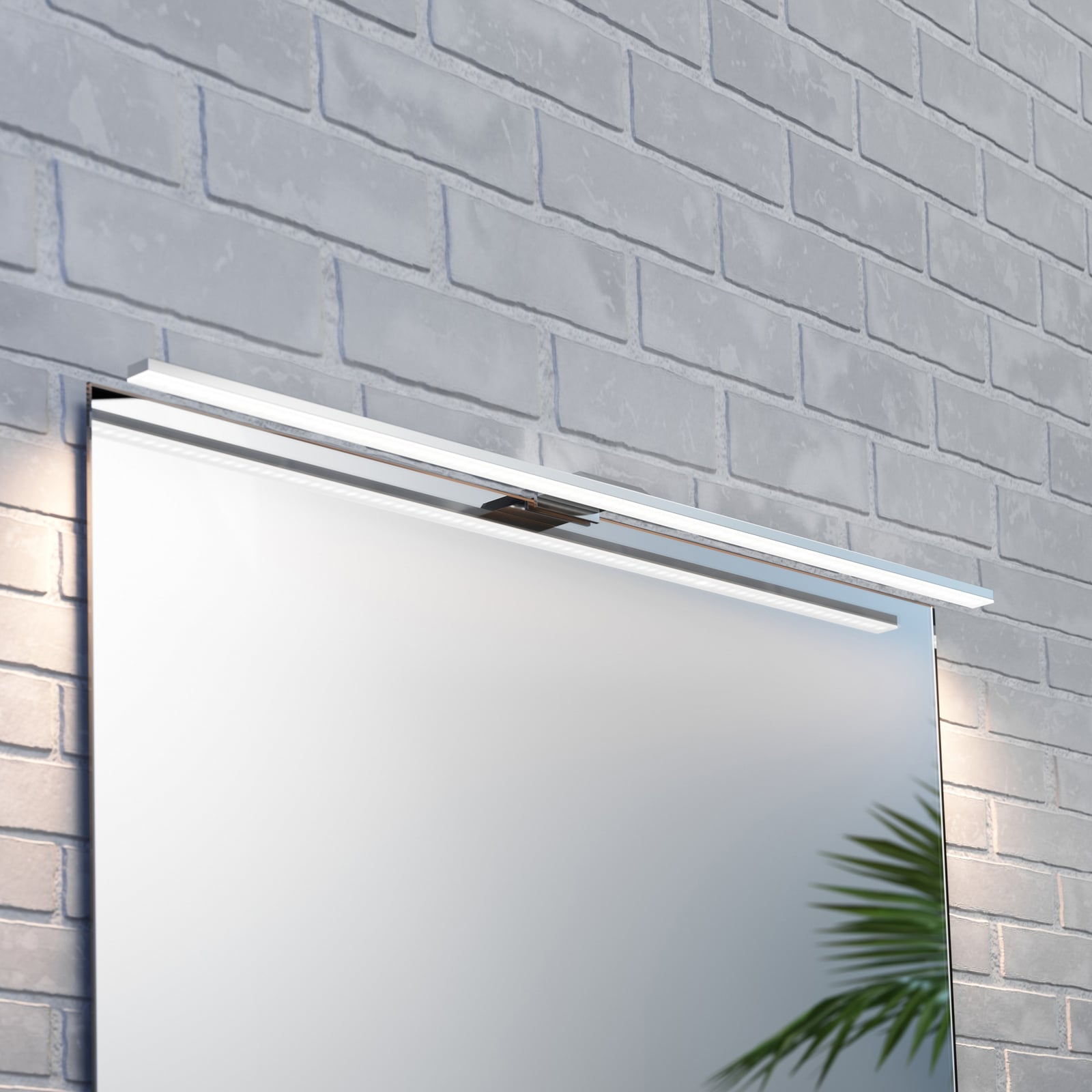 LED speillampe Triga krom 80 cm 4000K IP44 bakside