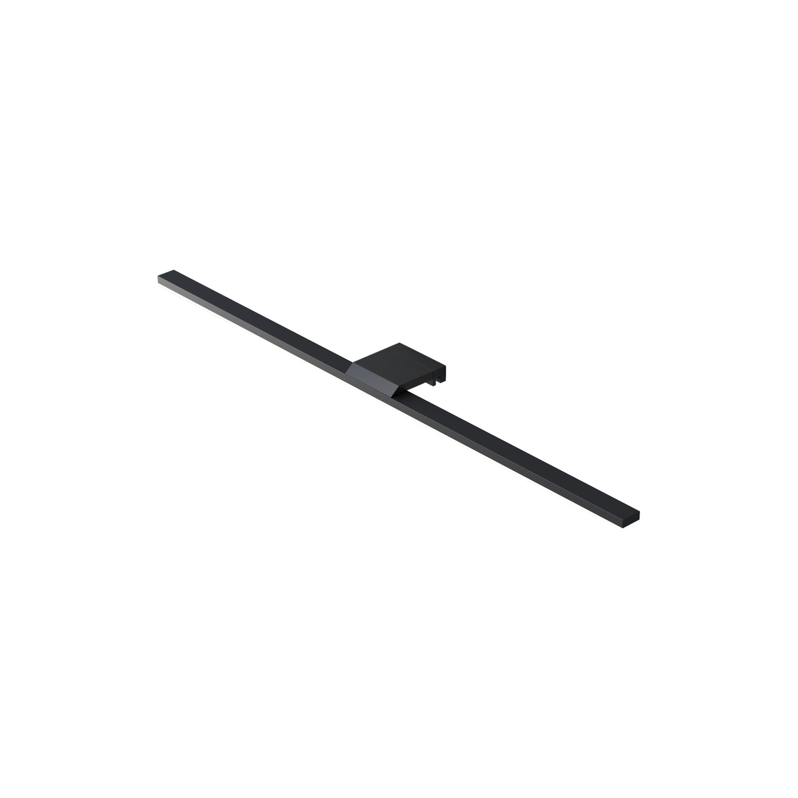 LED speillampe Triga svart 60 cm 4000K IP44 nærbilde av LED-lys