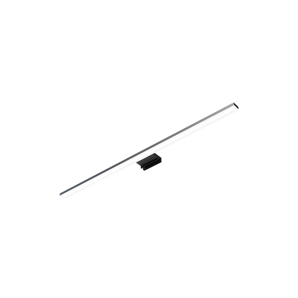 LED speillampe Triga svart 60 cm IP44 3000K detalj