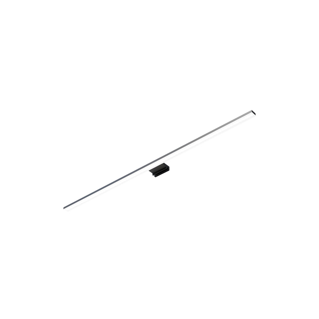 LED-speillampe Triga svart aluminium 80 cm detalj av lys