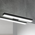 LED speillampe Veronica svart 30 cm 8W IP44 forfra