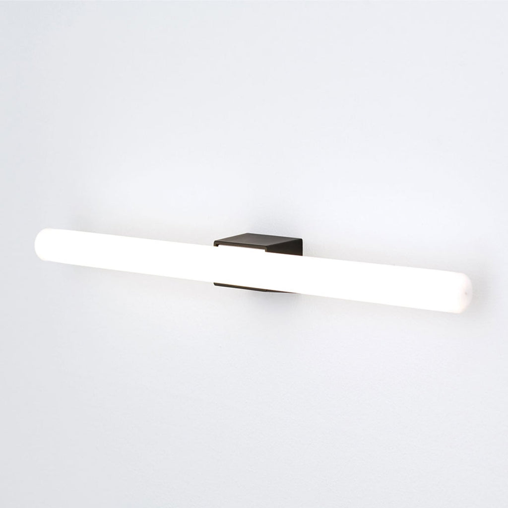 LED speillampe Visagist 50 cm svart S14d 8W forfra