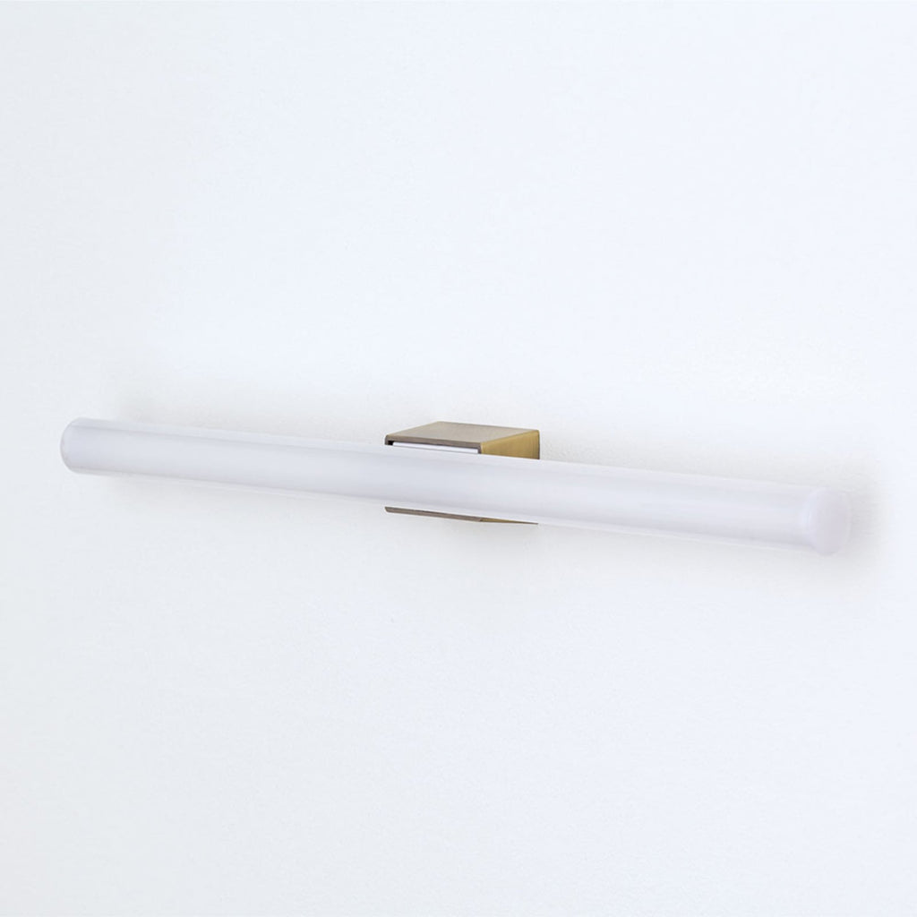 LED speillampe Visagist gammelmessing 50 cm S14d nærbilde av metallramme